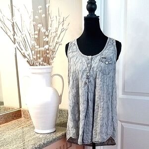Hurley Gray Sleeveless Top